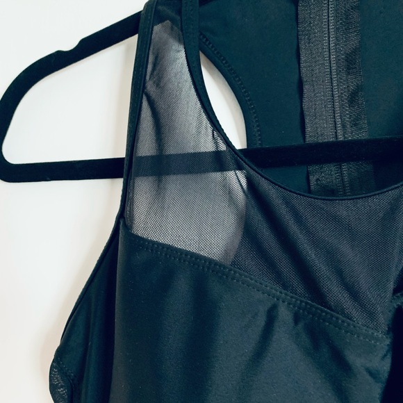 NWOT 1 pc black with mesh bathing suit - Picture 4 of 8